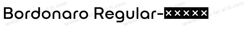 Bordonaro Regular字体转换